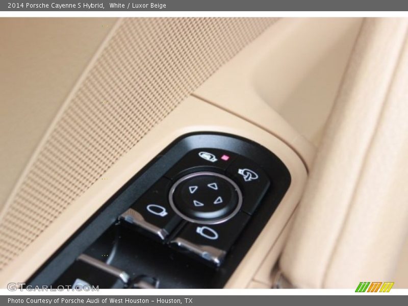 White / Luxor Beige 2014 Porsche Cayenne S Hybrid