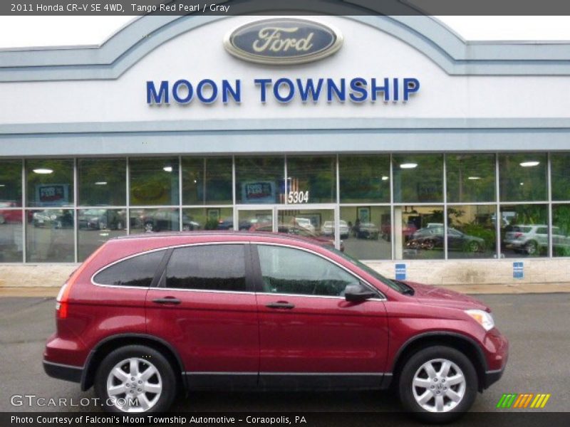 Tango Red Pearl / Gray 2011 Honda CR-V SE 4WD