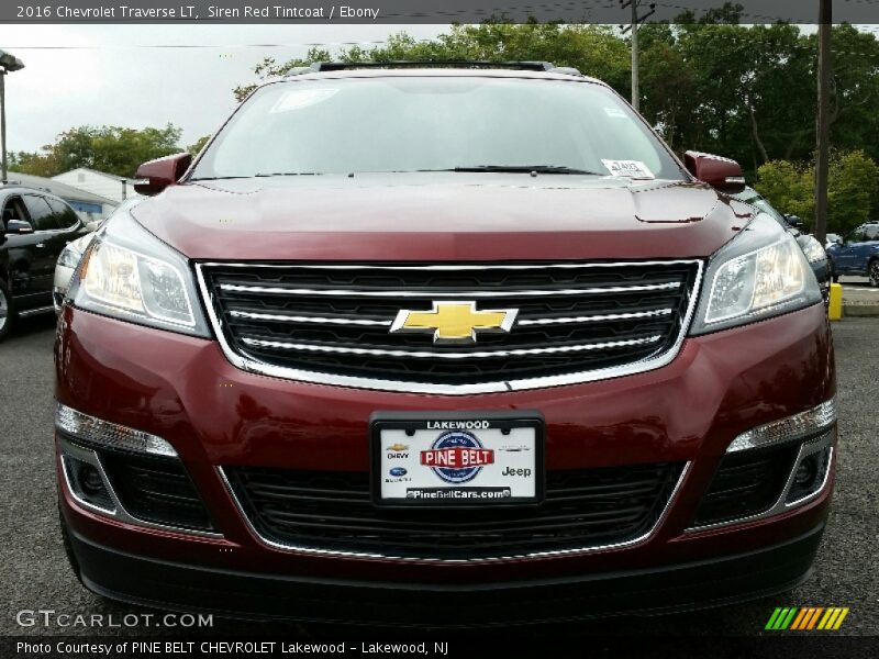Siren Red Tintcoat / Ebony 2016 Chevrolet Traverse LT