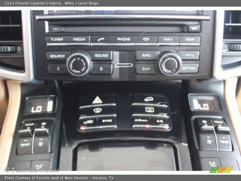 White / Luxor Beige 2014 Porsche Cayenne S Hybrid