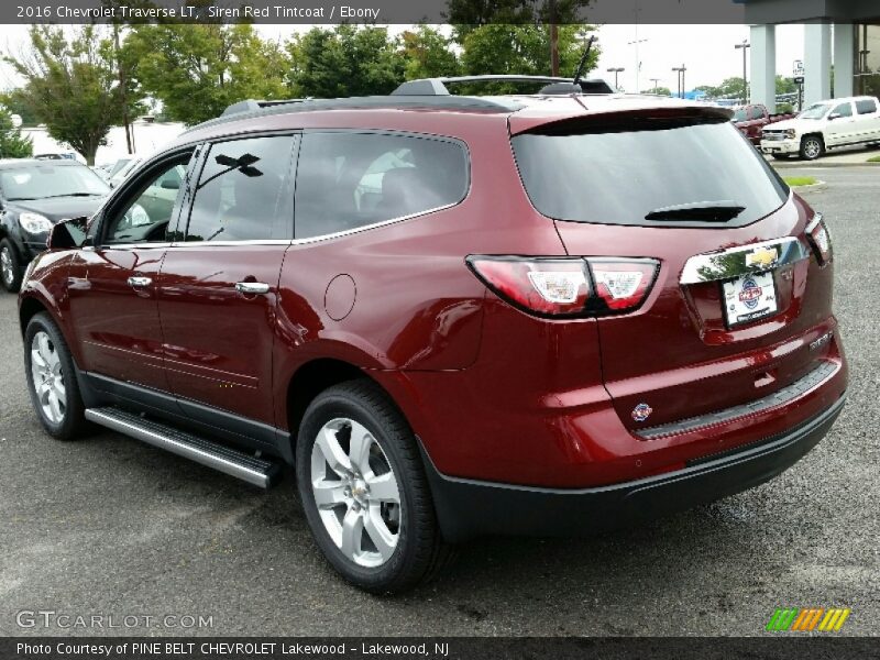 Siren Red Tintcoat / Ebony 2016 Chevrolet Traverse LT