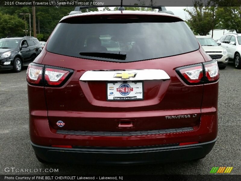Siren Red Tintcoat / Ebony 2016 Chevrolet Traverse LT