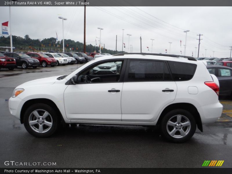 Super White / Taupe 2007 Toyota RAV4 V6 4WD