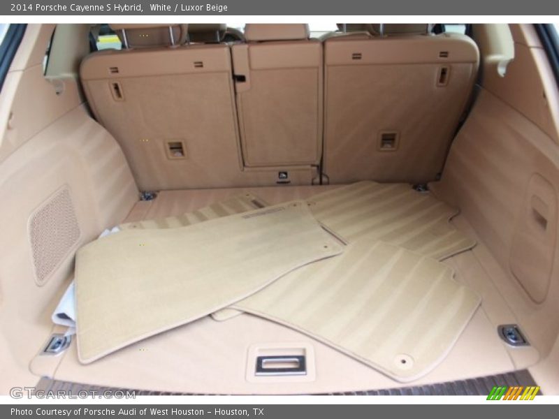 White / Luxor Beige 2014 Porsche Cayenne S Hybrid