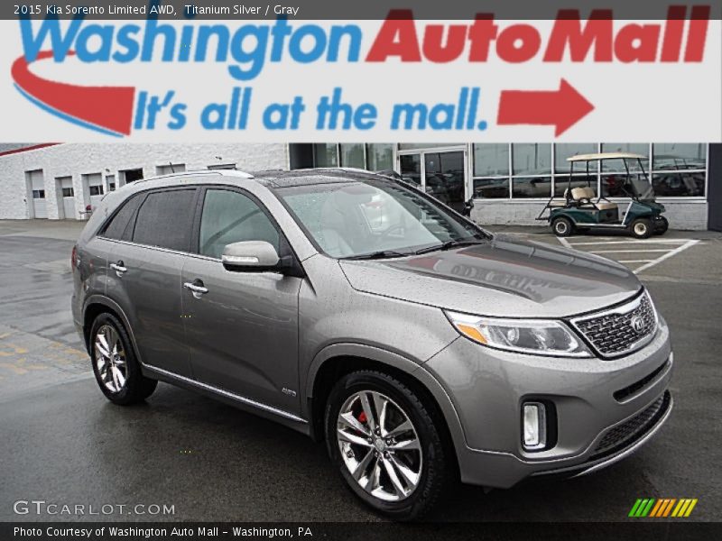 Titanium Silver / Gray 2015 Kia Sorento Limited AWD