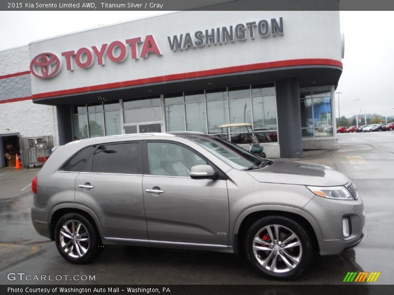 Titanium Silver / Gray 2015 Kia Sorento Limited AWD