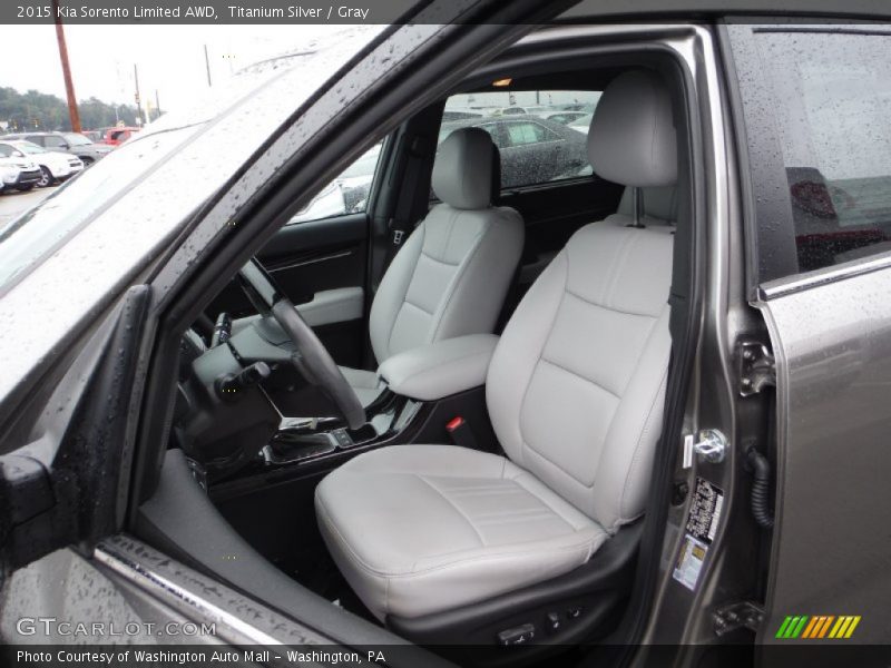 Front Seat of 2015 Sorento Limited AWD