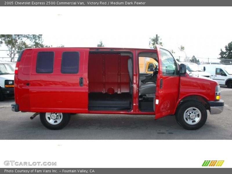 Victory Red / Medium Dark Pewter 2005 Chevrolet Express 2500 Commercial Van