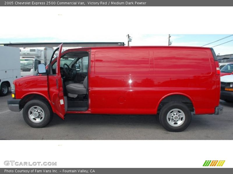 Victory Red / Medium Dark Pewter 2005 Chevrolet Express 2500 Commercial Van