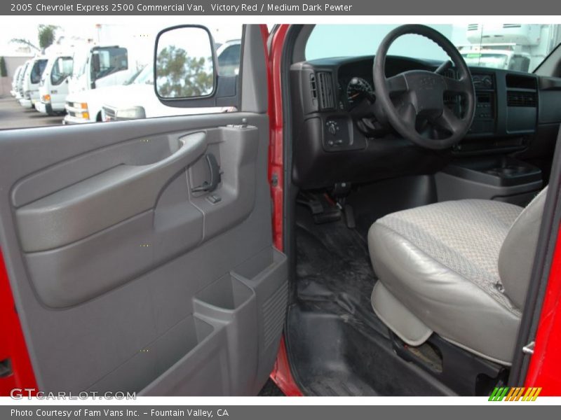 Victory Red / Medium Dark Pewter 2005 Chevrolet Express 2500 Commercial Van