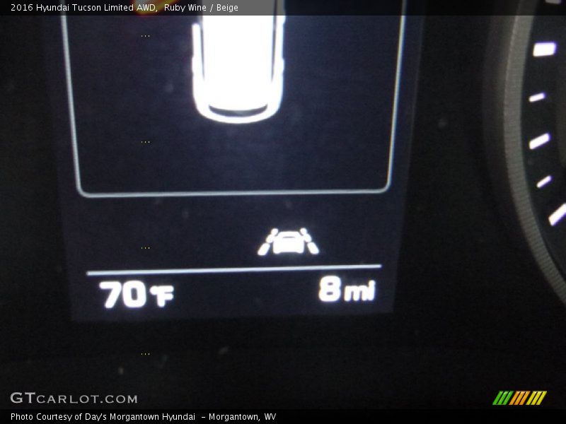 Ruby Wine / Beige 2016 Hyundai Tucson Limited AWD