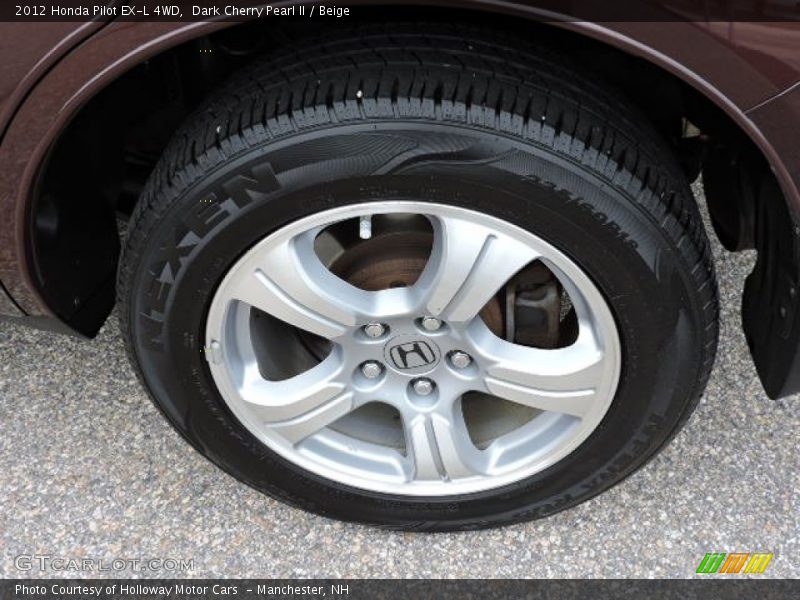 Dark Cherry Pearl II / Beige 2012 Honda Pilot EX-L 4WD