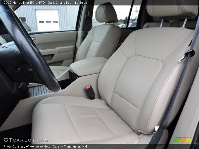 Dark Cherry Pearl II / Beige 2012 Honda Pilot EX-L 4WD