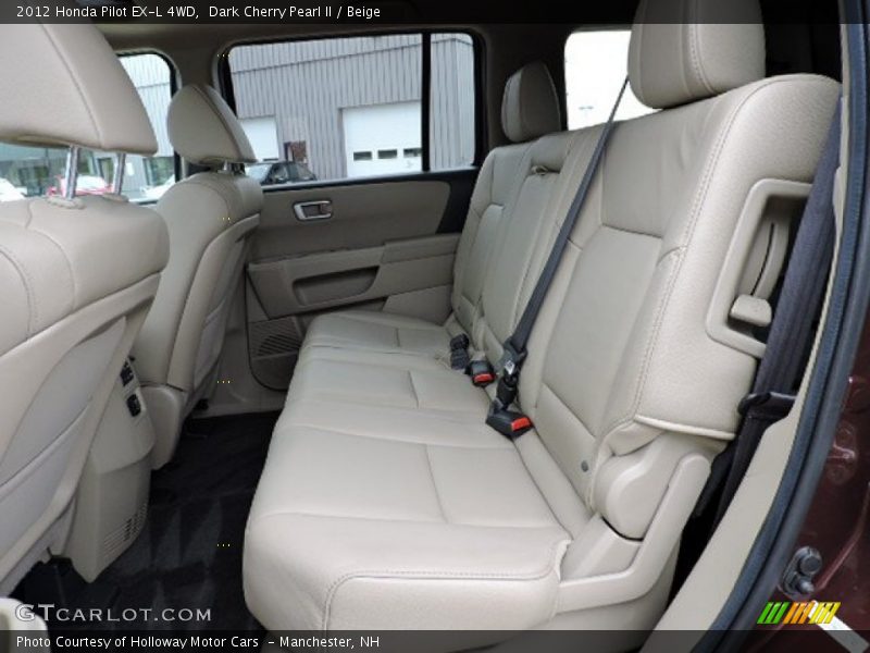 Dark Cherry Pearl II / Beige 2012 Honda Pilot EX-L 4WD