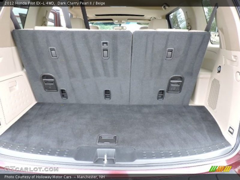 Dark Cherry Pearl II / Beige 2012 Honda Pilot EX-L 4WD
