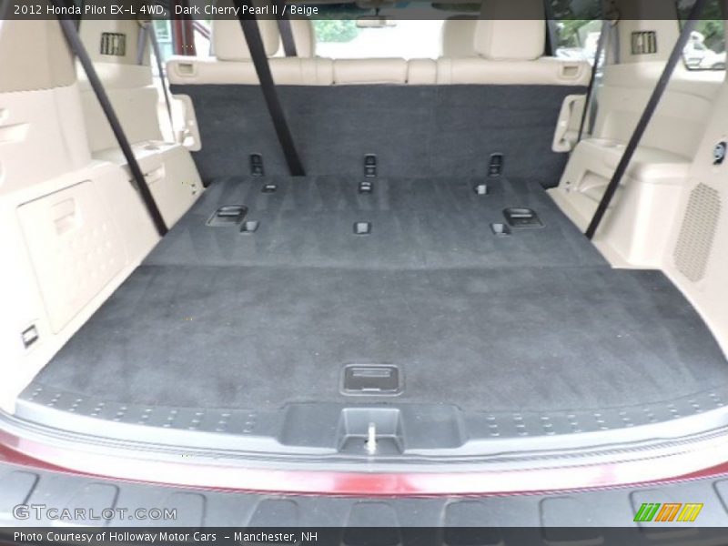 Dark Cherry Pearl II / Beige 2012 Honda Pilot EX-L 4WD