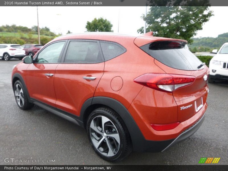 Sedona Sunset / Black 2016 Hyundai Tucson Limited AWD