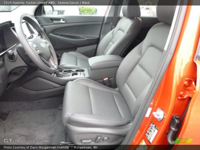 Front Seat of 2016 Tucson Limited AWD