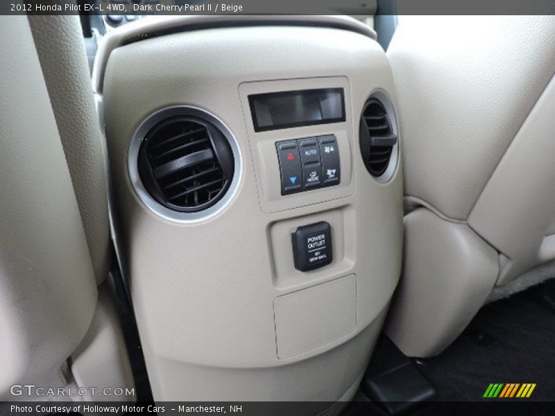 Dark Cherry Pearl II / Beige 2012 Honda Pilot EX-L 4WD