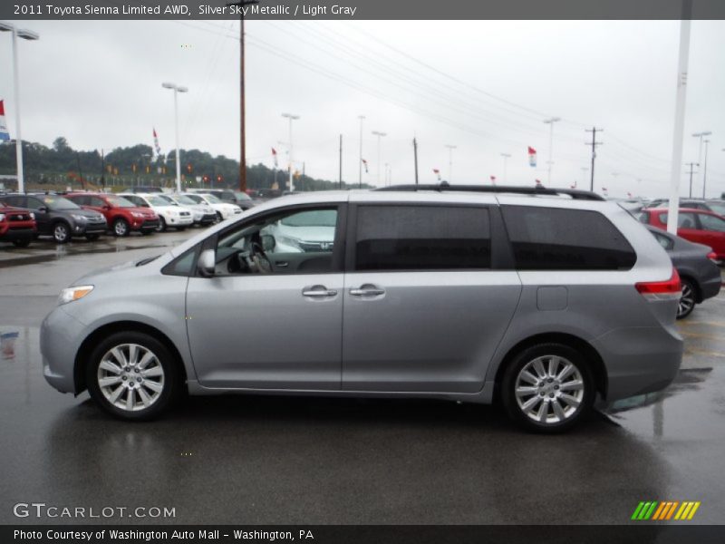 Silver Sky Metallic / Light Gray 2011 Toyota Sienna Limited AWD