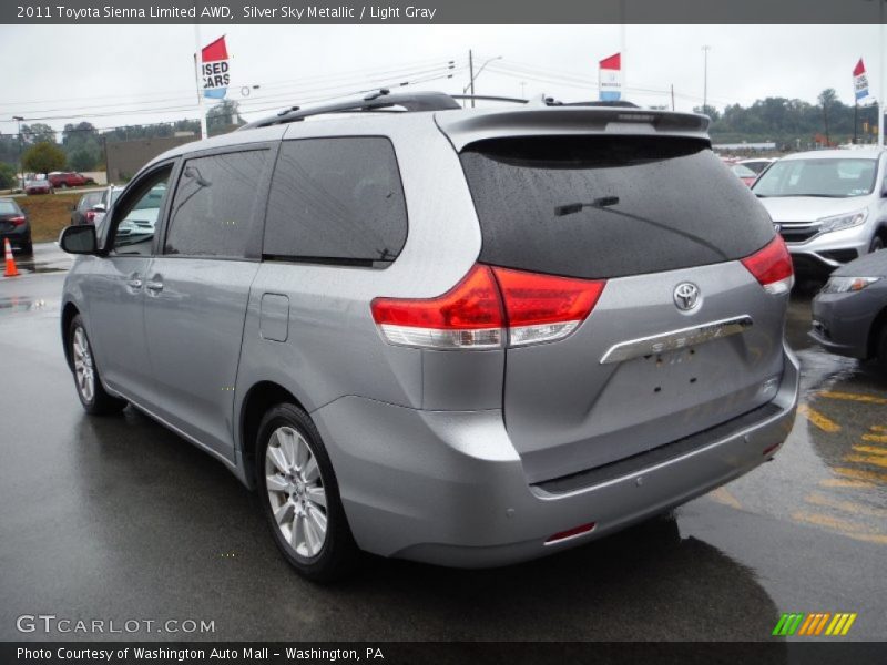Silver Sky Metallic / Light Gray 2011 Toyota Sienna Limited AWD