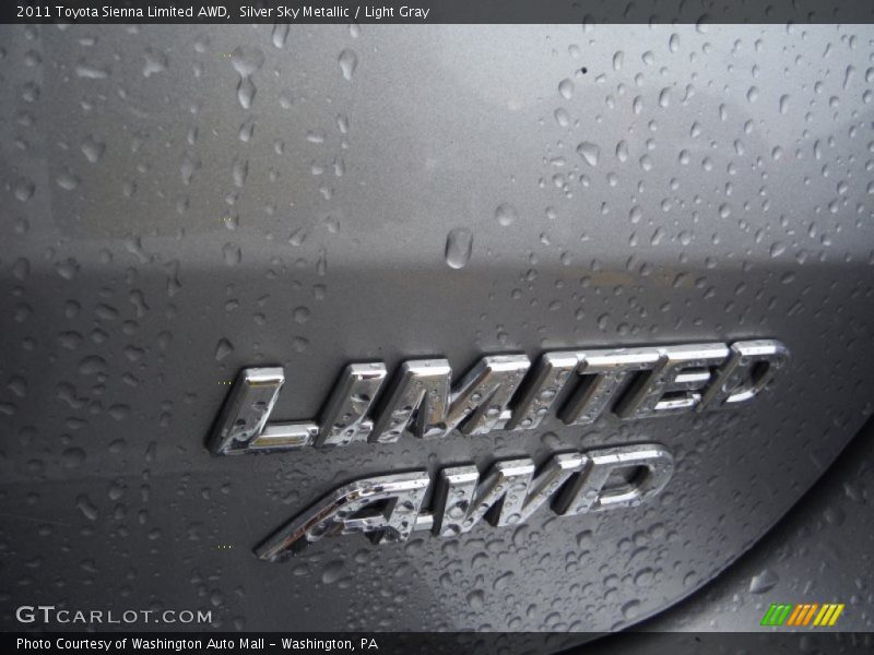 Silver Sky Metallic / Light Gray 2011 Toyota Sienna Limited AWD