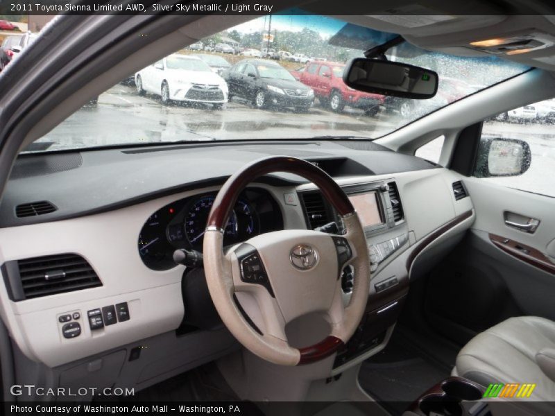 Silver Sky Metallic / Light Gray 2011 Toyota Sienna Limited AWD
