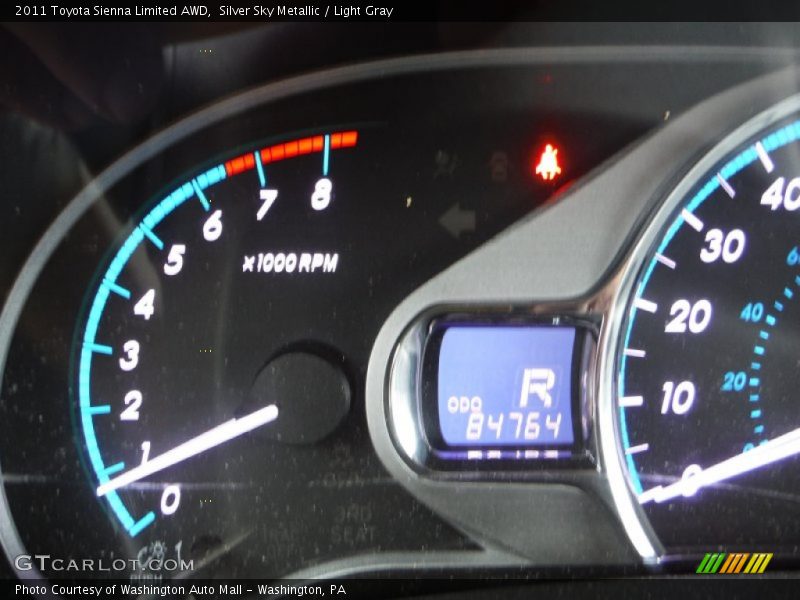 Silver Sky Metallic / Light Gray 2011 Toyota Sienna Limited AWD