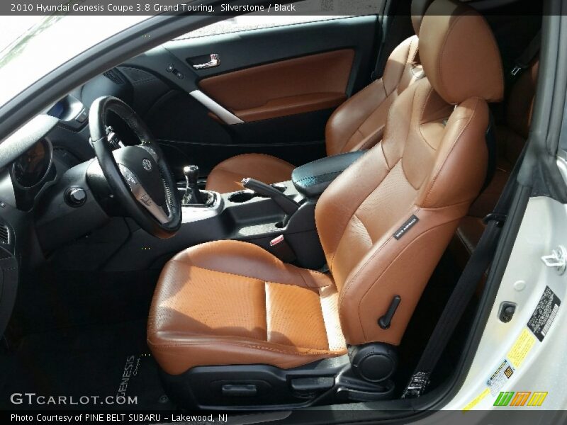 Front Seat of 2010 Genesis Coupe 3.8 Grand Touring