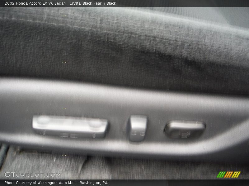 Crystal Black Pearl / Black 2009 Honda Accord EX V6 Sedan