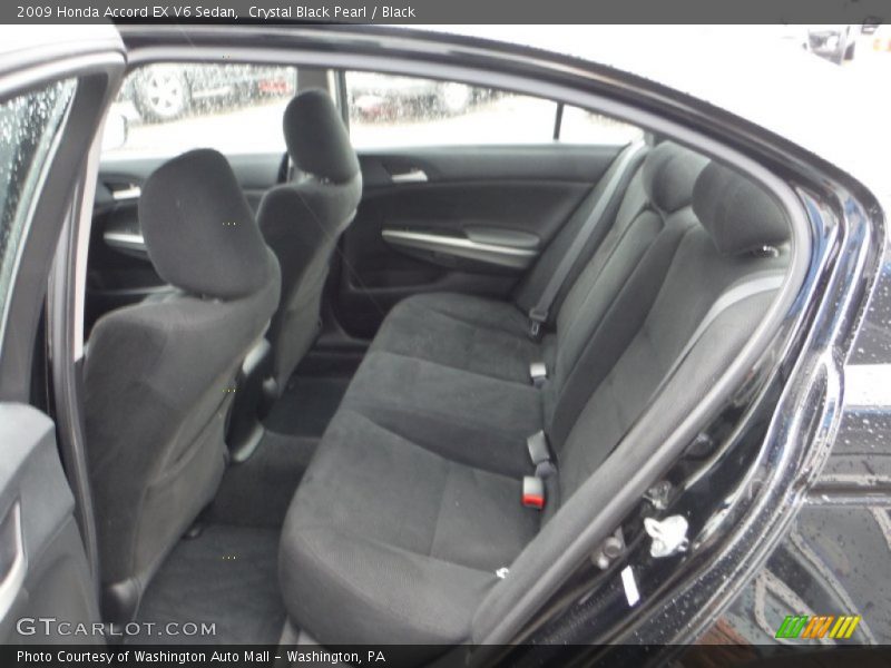 Crystal Black Pearl / Black 2009 Honda Accord EX V6 Sedan