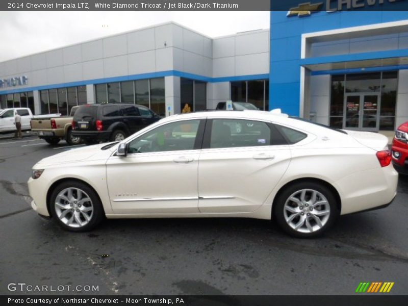 White Diamond Tricoat / Jet Black/Dark Titanium 2014 Chevrolet Impala LTZ
