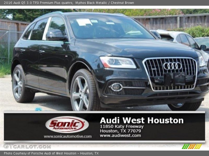 Mythos Black Metallic / Chestnut Brown 2016 Audi Q5 3.0 TFSI Premium Plus quattro