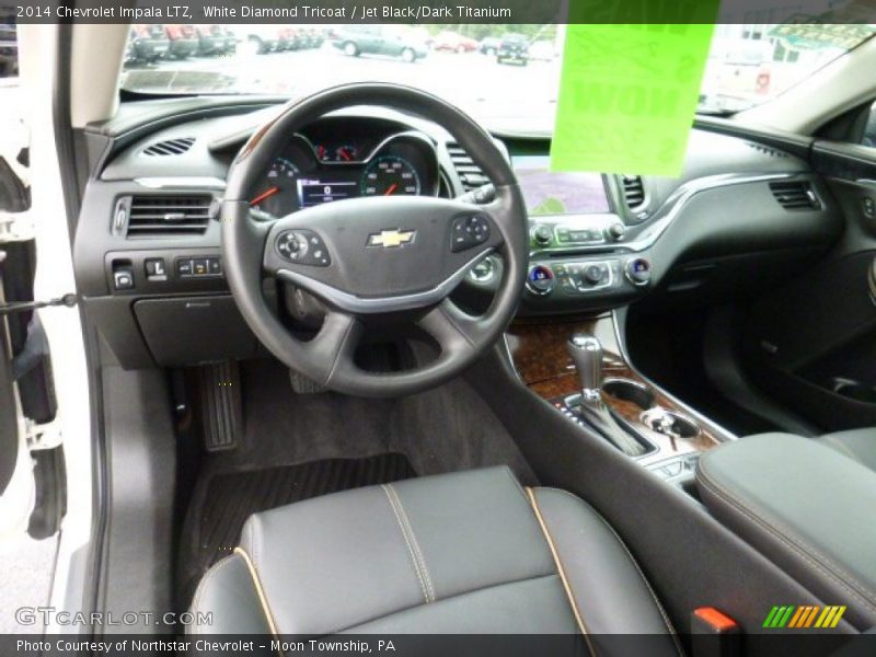 White Diamond Tricoat / Jet Black/Dark Titanium 2014 Chevrolet Impala LTZ