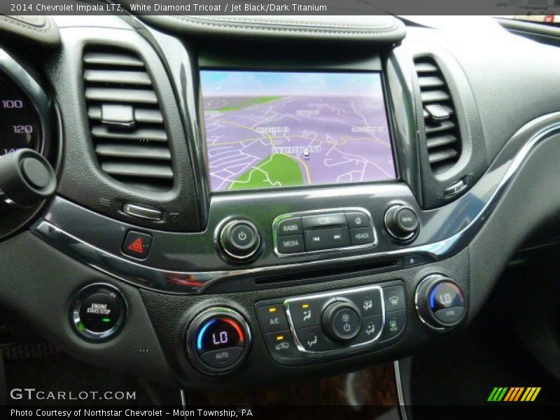 White Diamond Tricoat / Jet Black/Dark Titanium 2014 Chevrolet Impala LTZ