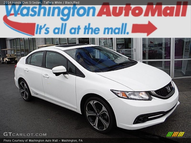 Taffeta White / Black/Red 2014 Honda Civic Si Sedan