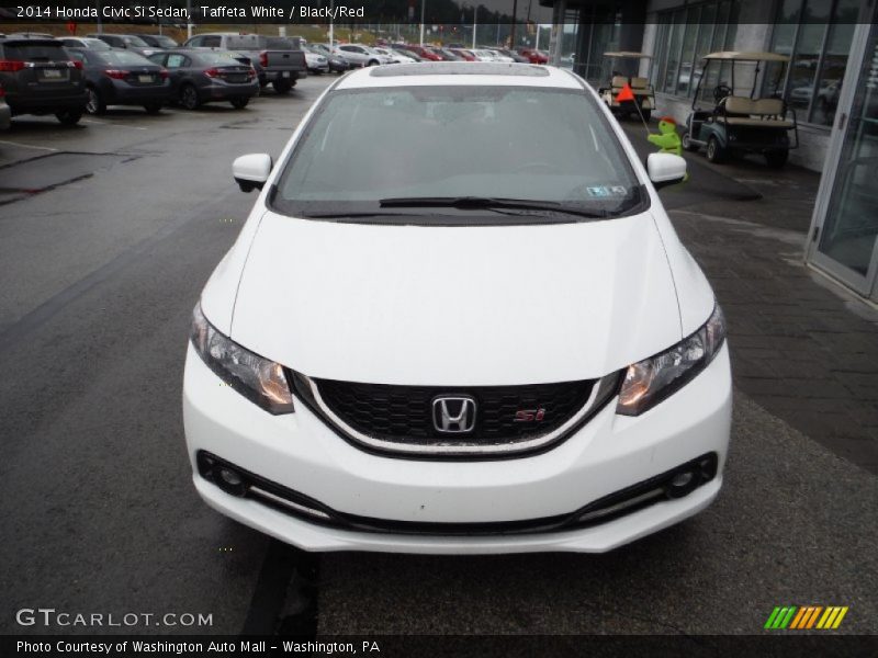 Taffeta White / Black/Red 2014 Honda Civic Si Sedan