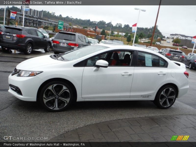 Taffeta White / Black/Red 2014 Honda Civic Si Sedan