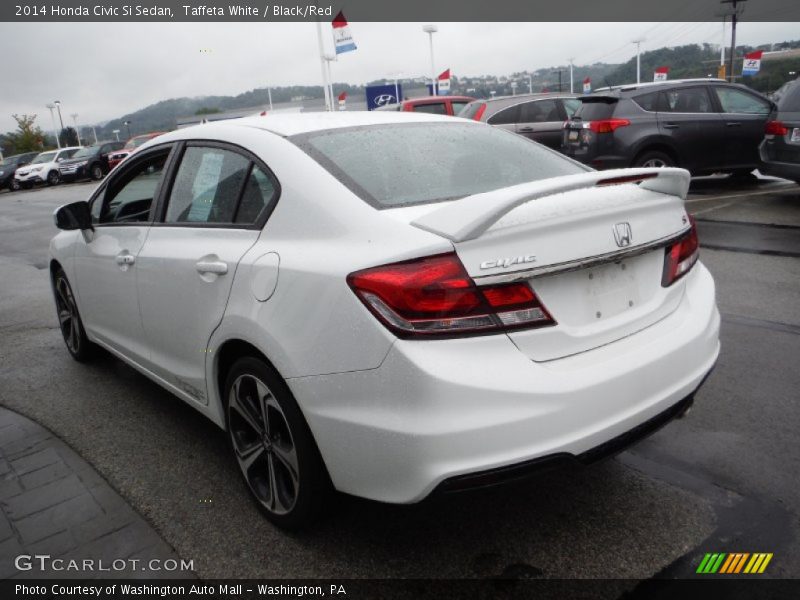 Taffeta White / Black/Red 2014 Honda Civic Si Sedan