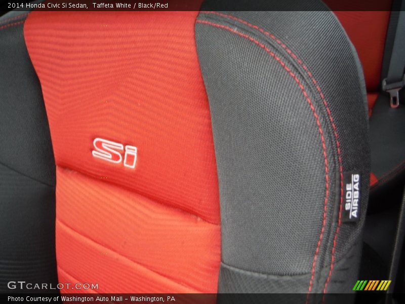 Taffeta White / Black/Red 2014 Honda Civic Si Sedan