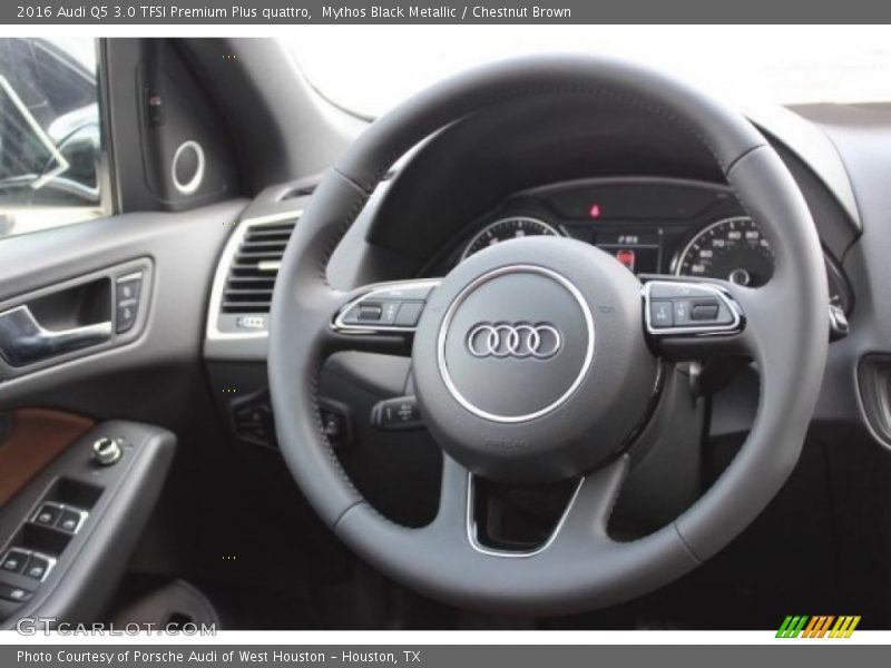 Mythos Black Metallic / Chestnut Brown 2016 Audi Q5 3.0 TFSI Premium Plus quattro