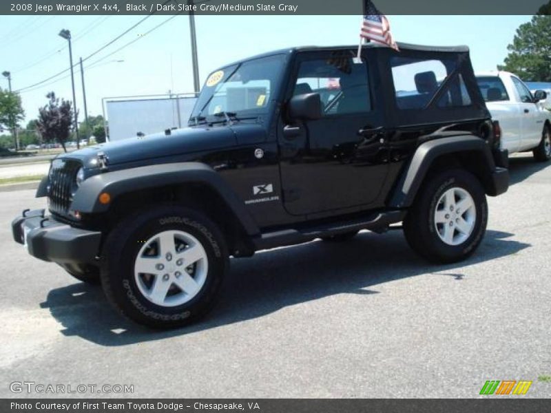Black / Dark Slate Gray/Medium Slate Gray 2008 Jeep Wrangler X 4x4