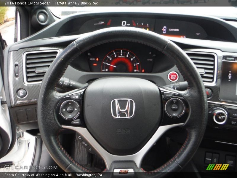 Taffeta White / Black/Red 2014 Honda Civic Si Sedan