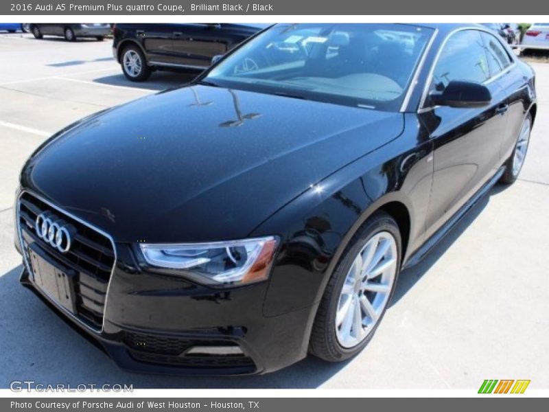 Brilliant Black / Black 2016 Audi A5 Premium Plus quattro Coupe