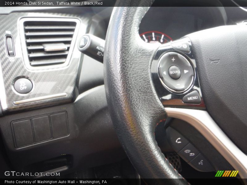 Taffeta White / Black/Red 2014 Honda Civic Si Sedan