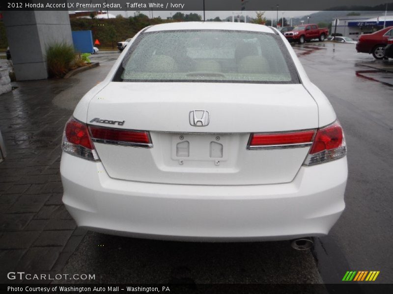 Taffeta White / Ivory 2012 Honda Accord LX Premium Sedan