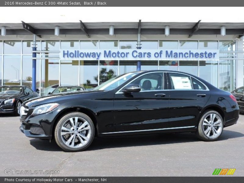 Black / Black 2016 Mercedes-Benz C 300 4Matic Sedan