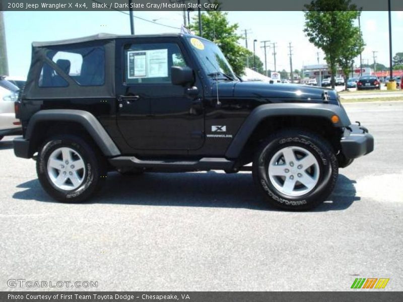 Black / Dark Slate Gray/Medium Slate Gray 2008 Jeep Wrangler X 4x4
