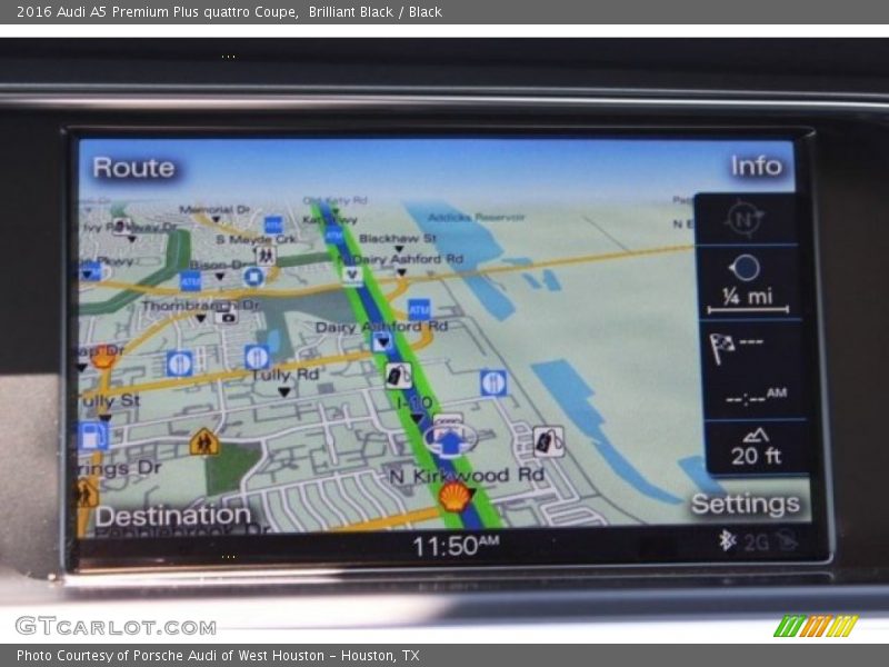 Navigation of 2016 A5 Premium Plus quattro Coupe