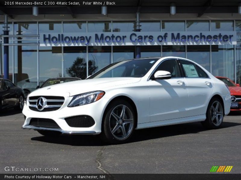 Polar White / Black 2016 Mercedes-Benz C 300 4Matic Sedan